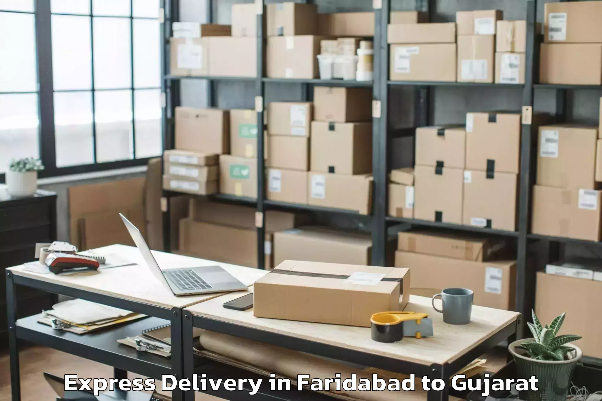 Faridabad to Lakhatar Express Delivery